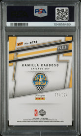 2024 Panini National Vip Gold Rookies Kamilla Cardoso #RC12 Blue Sparkle PSA 10